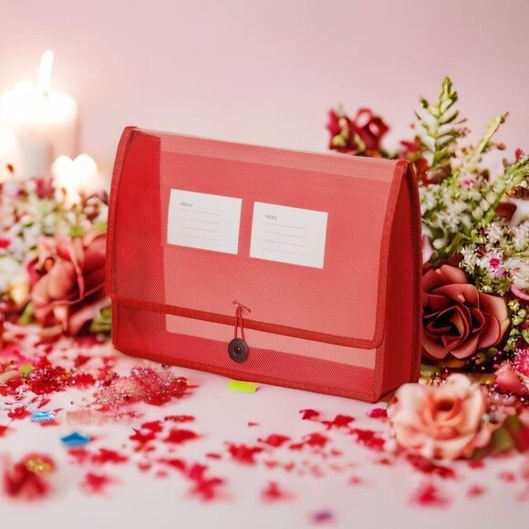 5Pack A4 Plastic File Wallet Envelope Expanding File Folder Document Organizer w - Picture 6 of 6